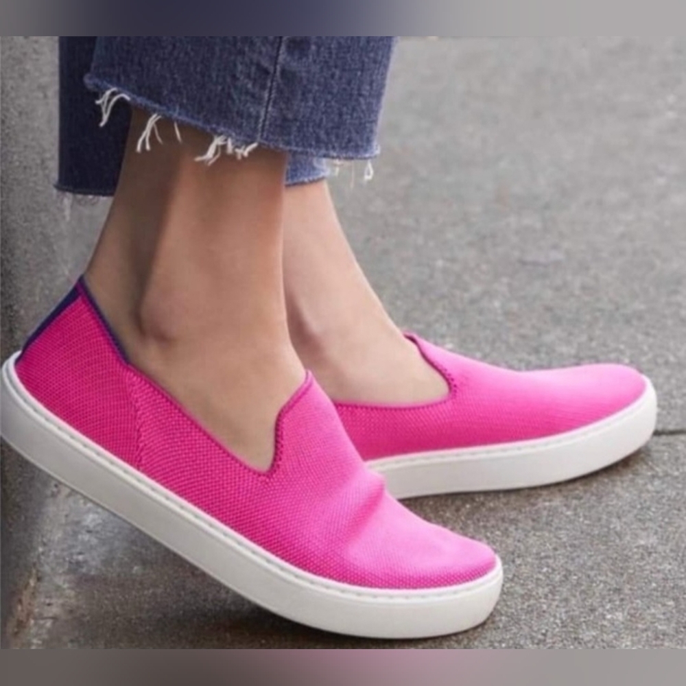 Rothy's "Bubble Gum" Slip Ons 5